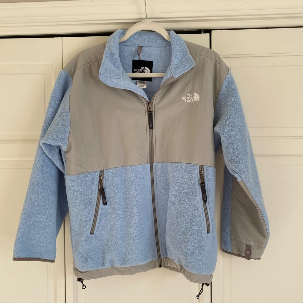 The North Face light blue fleece jacket (Youth XL)